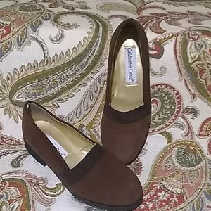 Coldwater Creek suede flats